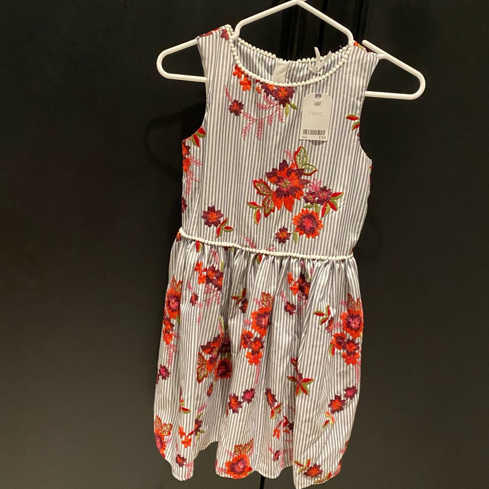 NWT embroidered girls dress size 10